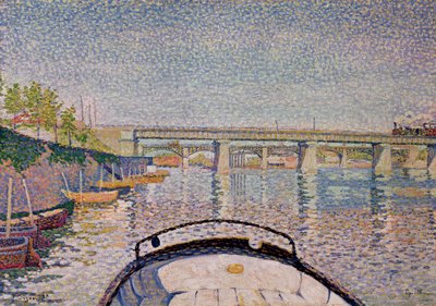 El puente en Asnieres, 1888 de Paul Signac